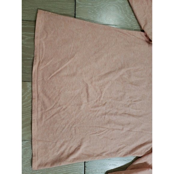 J. Jill Pure Jill Orange Space Dye Stretch Cotton Crew Neck Tee XSP XS Petite - Picture 2 of 10